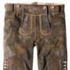 Trachtenlederhose Beppo4 (bison gespeckt