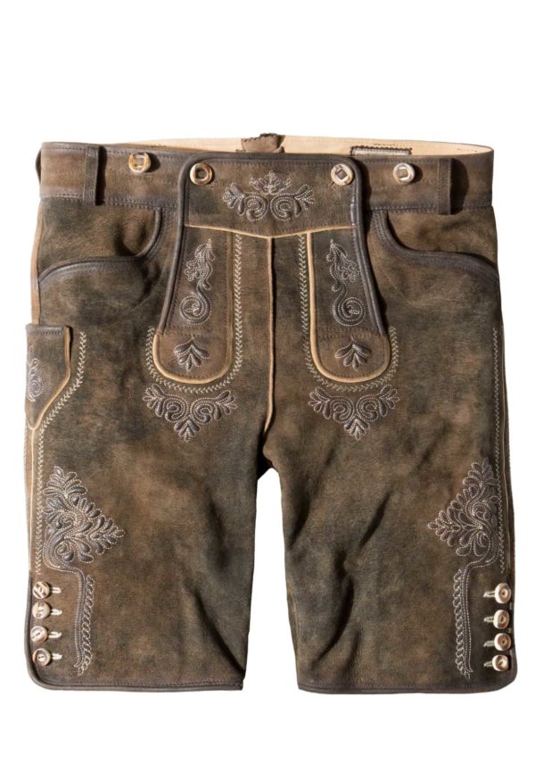 Trachtenlederhose Beppo4 (bison gespeckt