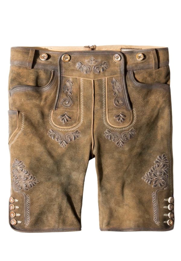Trachtenlederhose Beppo4 (havanna gespeckt
