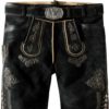 Trachtenlederhose Bertl (graphit gespeckt