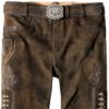 Trachtenlederhose Corbi4 (bison gespeckt