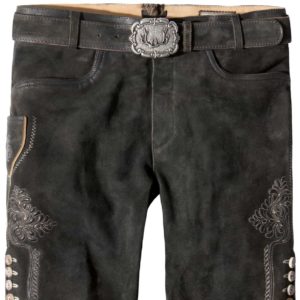 Trachtenlederhose Corbi4 (graphit gespeckt