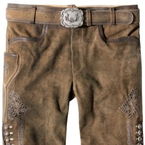 Trachtenlederhose Corbi4 (havanna gespeckt