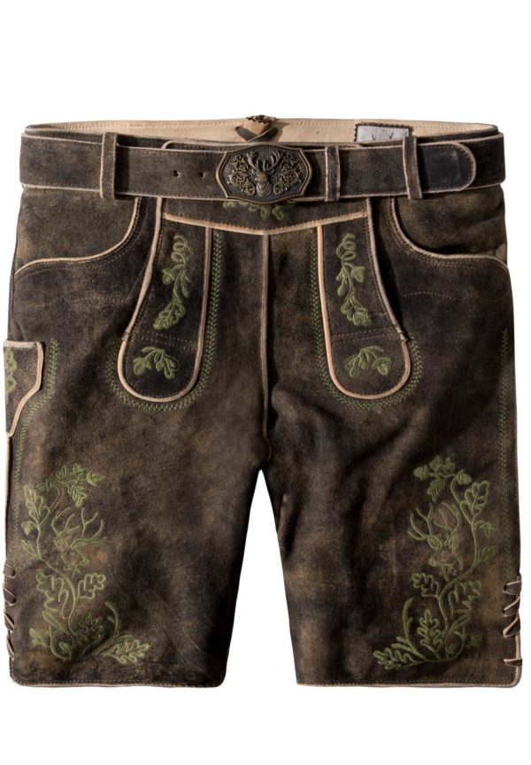 Trachtenlederhose Edgar (sepia raw