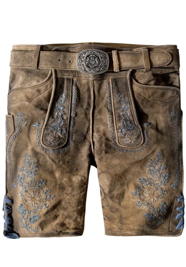 Trachtenlederhose Franz (uroid-blau