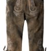 Trachtenlederhose Justin4 (bison gespeckt