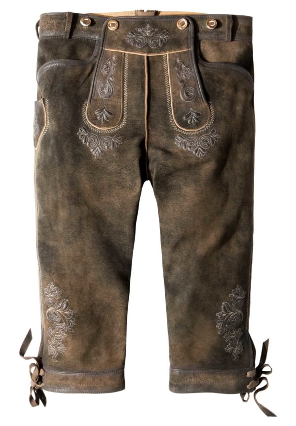 Trachtenlederhose Justin4 (bison gespeckt