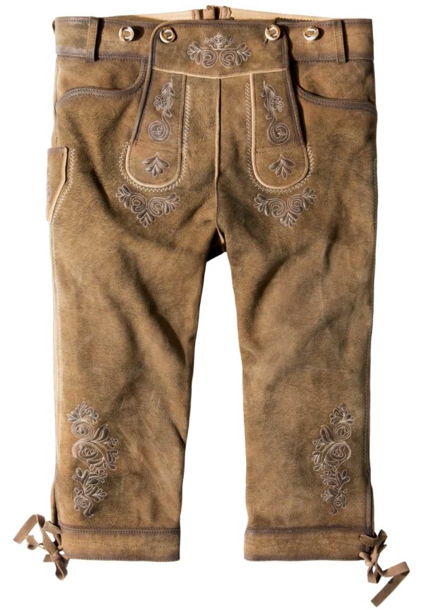 Trachtenlederhose Justin4 (havanna gespeckt