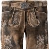 Trachtenlederhose Lee (sepia raw