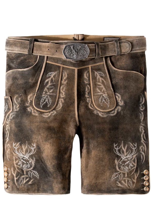 Trachtenlederhose Lee (sepia raw