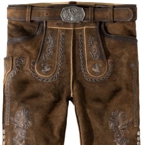 Trachtenlederhose Thomas2 (stein geäscht