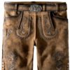 Trachtenlederhose Thomas2 (nuss geäscht