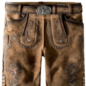 Trachtenlederhose Thomas2 (nuss geäscht