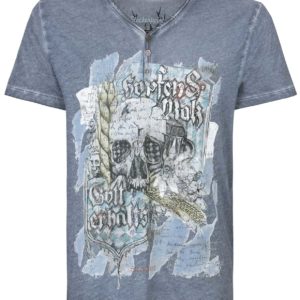 Trachtenshirt Bräu (rauchblau