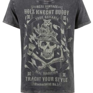 Trachtenshirt Buddy (anthrazit