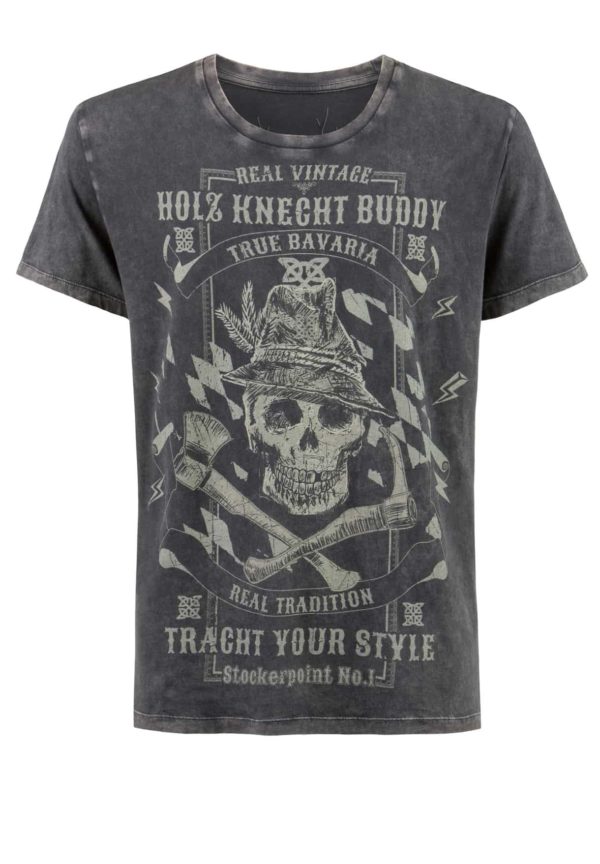 Trachtenshirt Buddy (anthrazit
