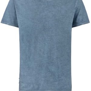 Trachtenshirt Falko Rundhals (rauchblau