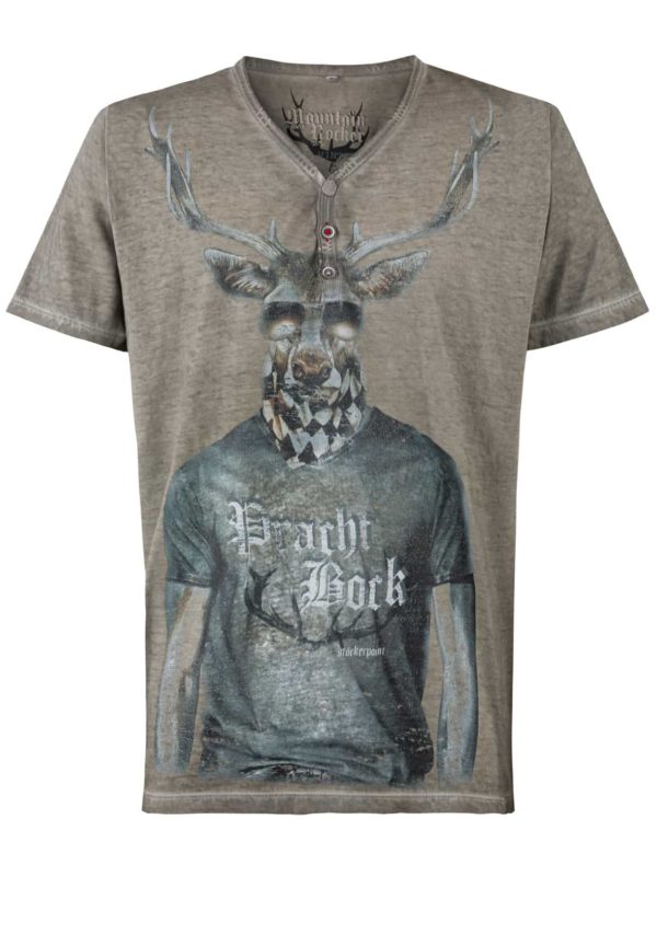 Trachtenshirt Prachtbock (stein