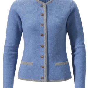 Trachtenstrickjacke Caro (bleu-hellgrau