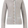 Trachtenstrickjacke Caro (grau-hellblau