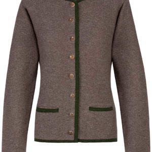 Trachtenstrickjacke Caro (trüffel-moosgrün