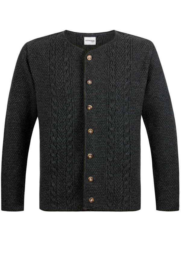 Trachtenstrickjacke Caselli (anthrazit
