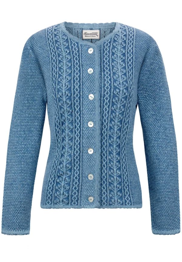 Trachtenstrickjacke Mabella (hellblau