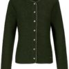 Trachtenstrickjacke Marissa (moosgrün-grau