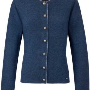 Trachtenstrickjacke Marissa (nachtblau-kiesel