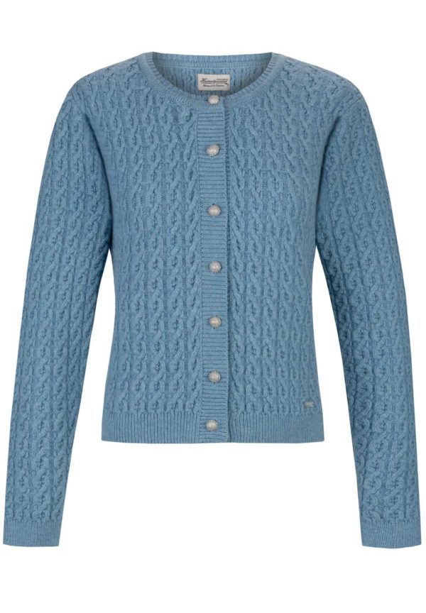Trachtenstrickjacke Sophia (hellblau