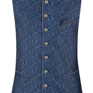Trachtenweste Edward (blau