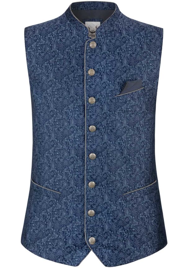 Trachtenweste Edward (blau
