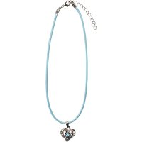 Collier mit Herzanhänger 000156 ~ türkis