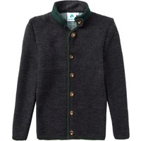 Kinder Trachten Strickjacke anthrazit grün 001166 ~ 104