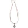 Collier Edelweiß 000141 ~ dunkelrot
