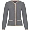Trachten Strickjacke grau-natur Dani 002330 ~ 32