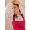 Dirndlbluse CHAMERAU ~ creme ~ 42
