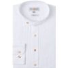 Trachtenhemd langarm weiß slimfit 002509 ~ 38