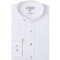 Trachtenhemd langarm weiß slimfit 002509 ~ 38