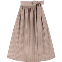 Dirndlschürze mit Rankenmuster (70 cm) ~ L ~ taupe