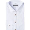 Trachtenhemd extralang weiß Lenz 002820 - slimfit ~ XS (35/36)