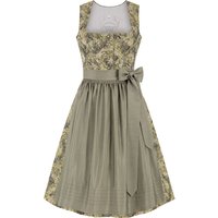 Dirndl in Leinenoptik (70 cm) ~ 40 ~ salbei