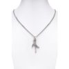 Collier altsilber Hirschgeweih 002947