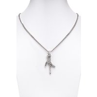 Collier altsilber Hirschgeweih 002947