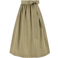 Dirndlschürze mit Rankenmuster (90 cm) ~ L ~ oliv