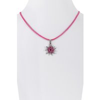 Kinder Collier mit Edelweiß ~ pink