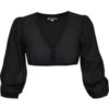Dirndlbluse NANDLSTADT ~ 36 ~ schwarz