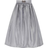 Dirndlschürze mit Rankenmuster (70 cm) ~ L ~ silbergrau