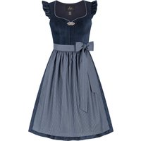 Dirndl LOUISA (70 cm) ~ 36 ~ blau - dunkelblau