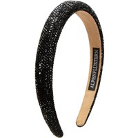 Glitzer Haarreif breit ~ schwarz